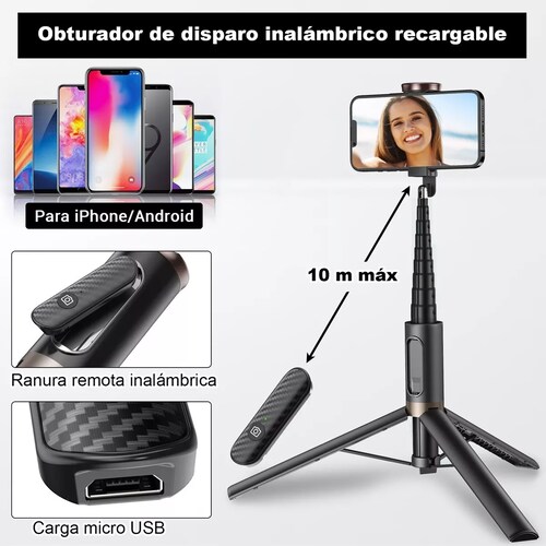Tripode Para Selfie Stick Portátil Para Telefono 60in