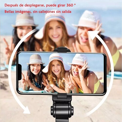 Tripode Para Celular Selfie Stick 1m Con Bluetooth Y Luz
