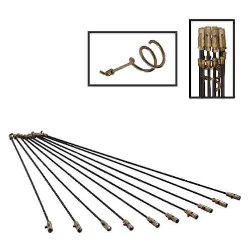 Destapacaños Manual De Varillas Aceradas Para Tubería Simple y efectiva para desbloquear obstrucciones Para Destapar Cañería De Lavabos, Fregaderos, Vertederos, Duchas Y Bañeras, 5/16", 7.9 mm