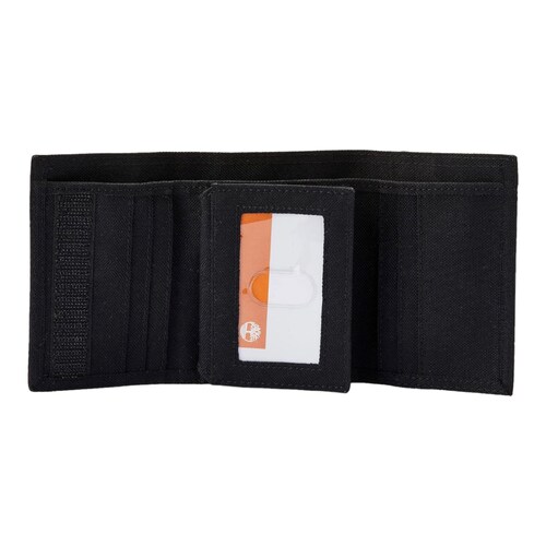Cartera Timberland Trifold Nylon Negra Billetera.