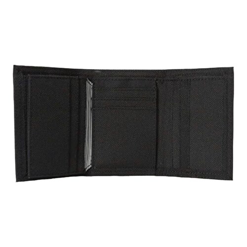 Cartera Timberland Trifold Nylon Negra Billetera.