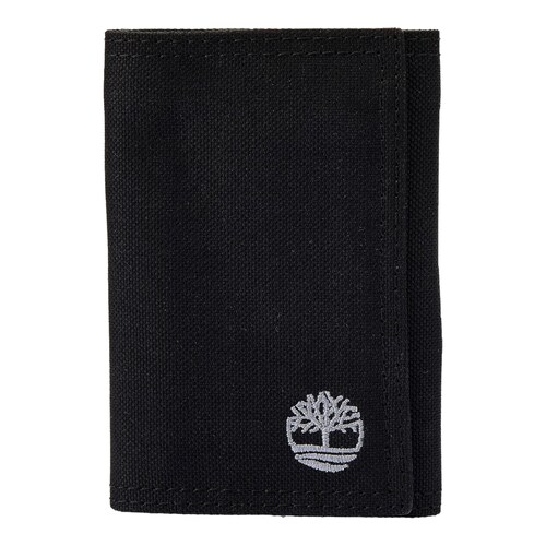 Cartera Timberland Trifold Nylon Negra Billetera.