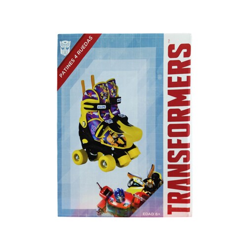Patines para niños 4 Ruedas Transformers 22 a 24 cm Amarillos