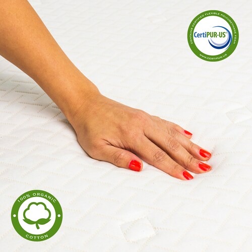 Voltti | Essential | Colchón en Caja Híbrido Matrimonial | Nano Memory Foam & Resortes Encapsulados | 26 CM