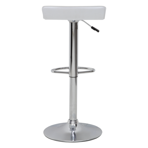 Set De 2 Bancos Alto Sam Ajustable para Barra Bar Blanco