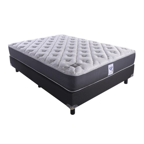 Juego De Box Y Colchon Kenia Spring Air - Queen Size.