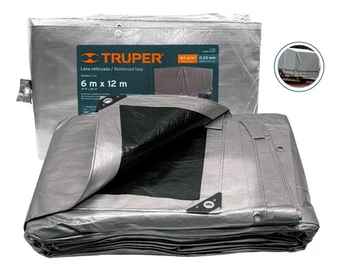 Lona Super Reforzada toldo Impermeable 6 x12 Metros Anti Rayos Uv.