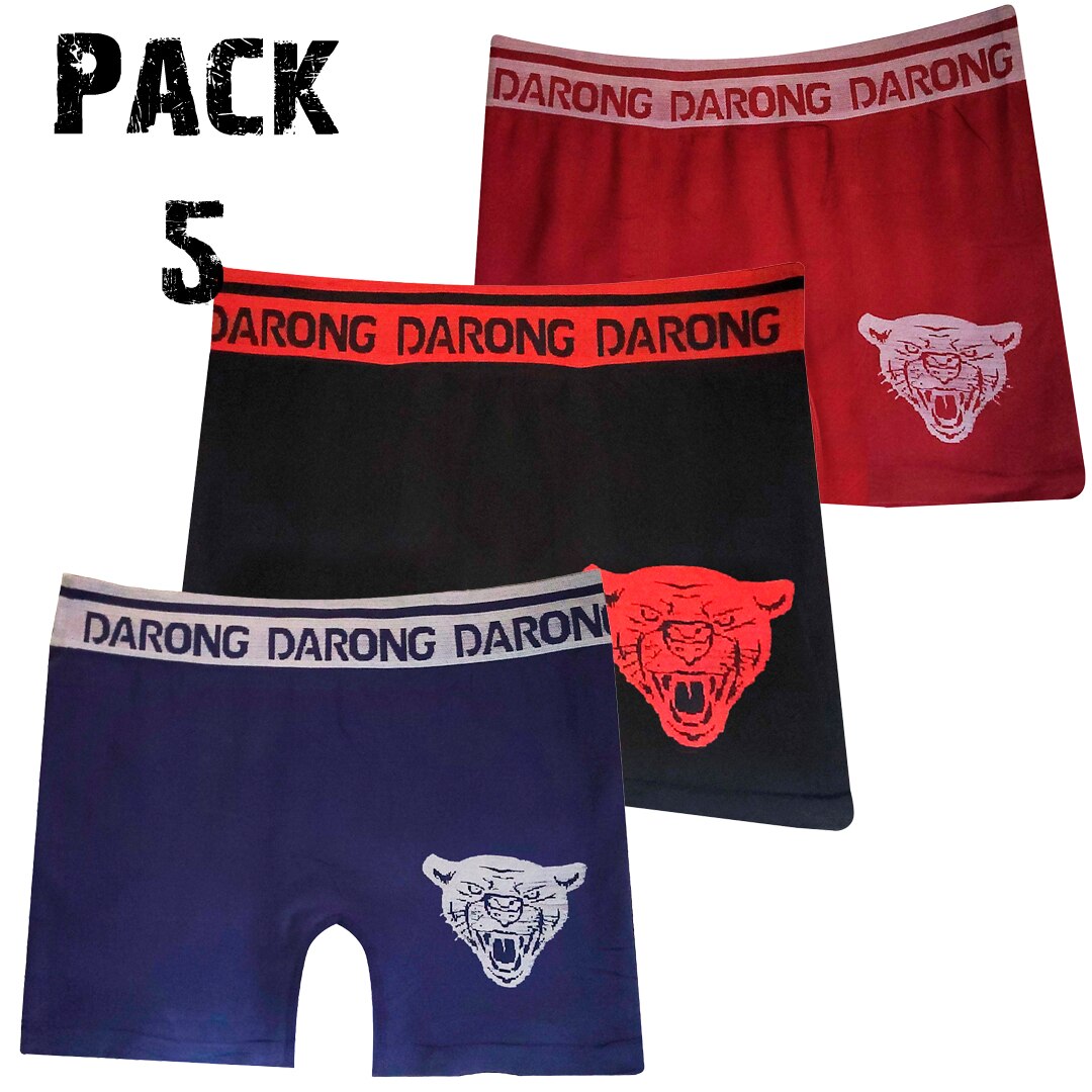 3 Boxer Para Hombre Largos de Licra Grande