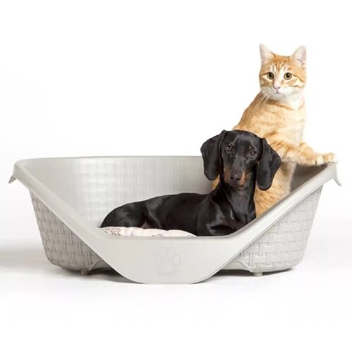 Lettino Nido Cama Mascota Antiderrapante 75x55x26cm Sunny