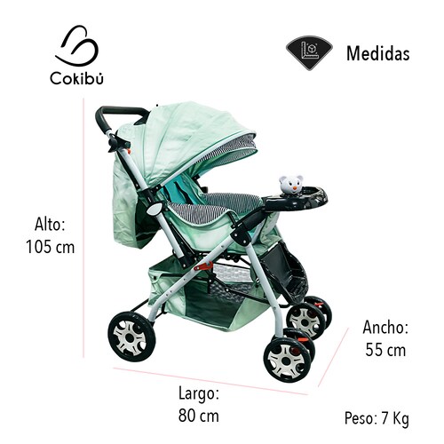 CARRIOLA DE BEBÉ PLEGABLE MENTA