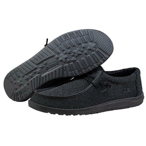 TENIS HEY DUDE HOMBRE GRIS OSCURO JASPEADO HEY DUDE WALLY 150204942.