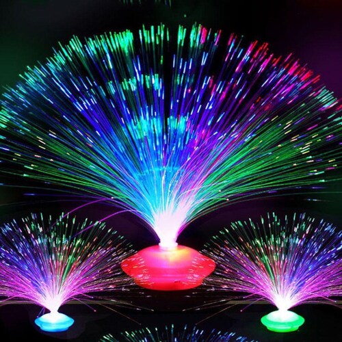 12 Centros De Mesa Fibra Óptica Decoración Adorno Arreglos.
