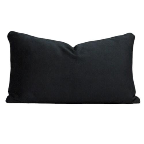 Cojín Polanco Negro con Relleno Premium 30x50