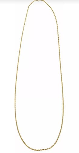 Cadena Torsal 55 cm X 2 mm Oro 10K + Obsequio
