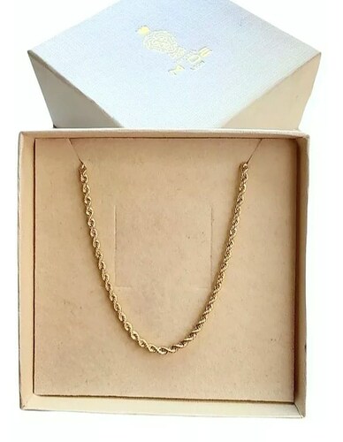 Cadena Torsal 55 cm X 2 mm Oro 10K + Obsequio