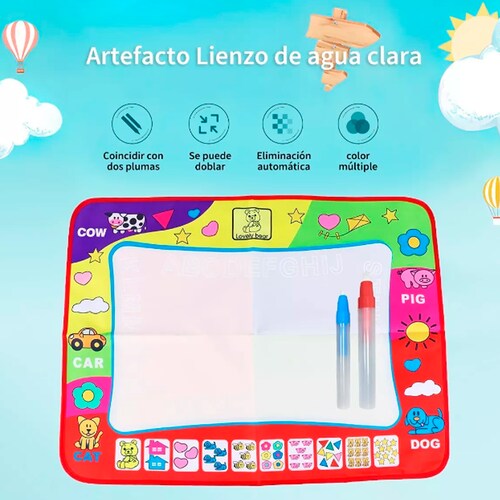 Tapete Y Plumón Didácticos Para Niños Dibujo Con Agua