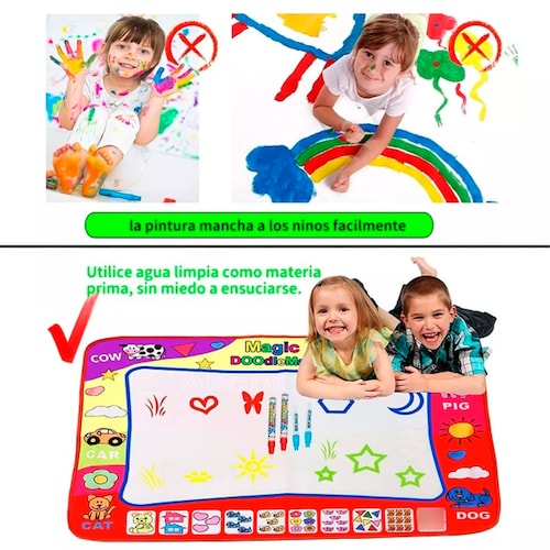 Tapete Y Plumón Didácticos Para Niños Dibujo Con Agua