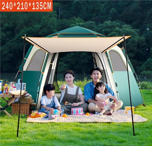 Tienda Automática Casa De Campaña 4 Personas Grande Camping