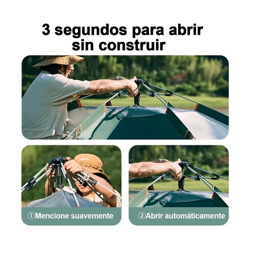 Tienda Automática Casa De Campaña 4 Personas Grande Camping