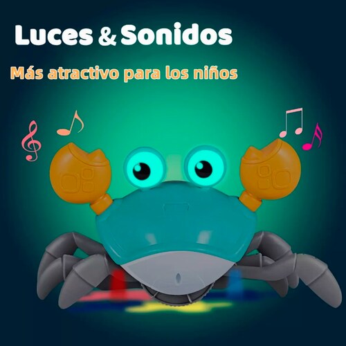 Juguete De Cangrejo Gateando Inducción Música Luz.