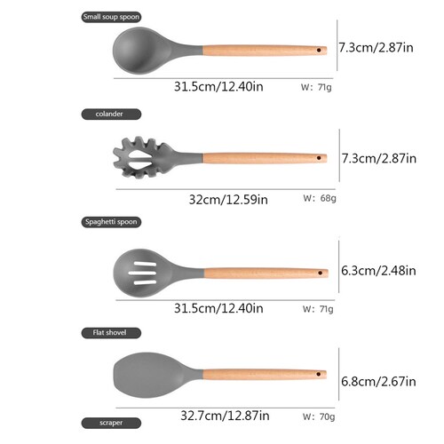 Utensilios de cocina con tabla 19 piezas