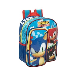 Mochila escolar backpack de Sonic para niño, color azul, mod. 1098755