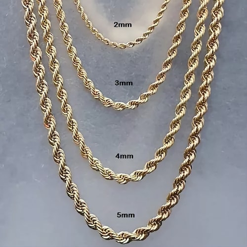 Cadena Torsal 55 cm X 2 mm Oro 10K + Obsequio
