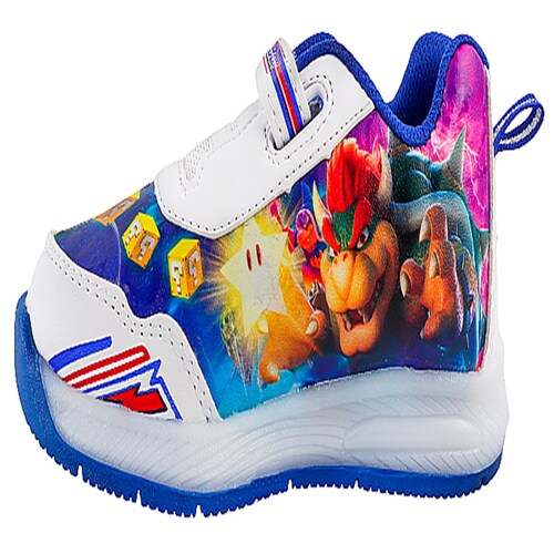 Tenis Super Mario Bros Niño Luces Led Videojuego 882-br.