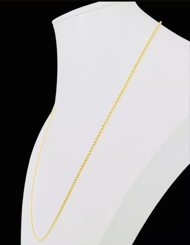 Cadena Estilo Torzal 45 cm X 1 Mm Oro 10 Kilates + Obsequio