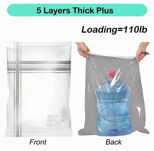 Bolsas De Almacenamiento Al Vacío Con Bomba De Mano 15 Pzs