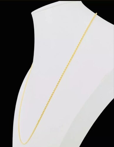Cadena Estilo Torzal De 1 Mm Con 45cm Oro De 14 Kilates