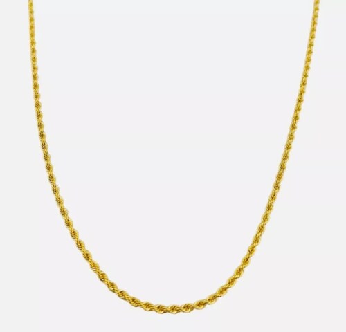 Cadena Estilo Torzal De 1 Mm Con 45cm Oro De 14 Kilates