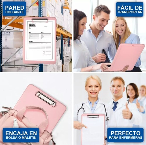 Portapapeles Papeleta Almacena Papele Tabla Clip Carta 