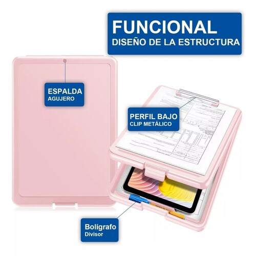 Portapapeles Papeleta Almacena Papele Tabla Clip Carta 