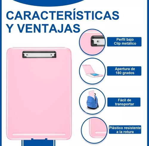 Portapapeles Papeleta Almacena Papele Tabla Clip Carta 