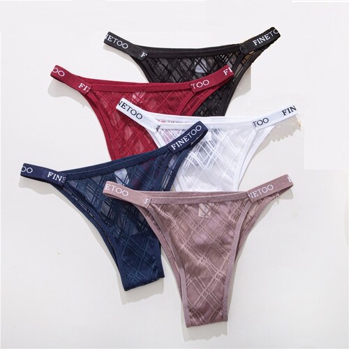 Tangas de encaje set 4 panties.