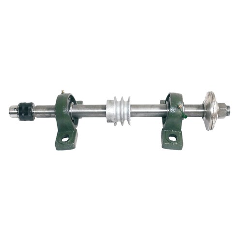 Karlen Mandril Para Esmeril Cardas o Pulidoras De Doble Polea Banda V sin Broquero, Ideal para aplicaciones de uso pesado para trabajar con metal y madera, Largo 33cm / Ent. 13mm / Broquero 13mm