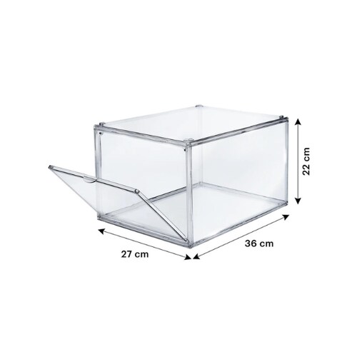 Caja Zapatera de acrílico Gadgets&Fun Transparente 