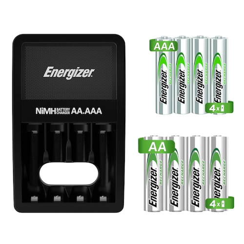 Cargador de pilas Energizer Pro Charger + 4 pilas AA