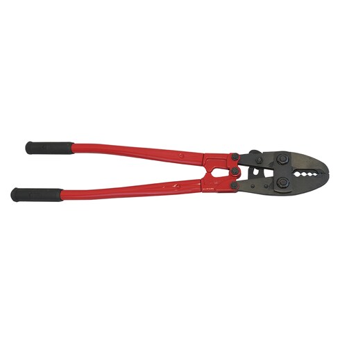 Pinzas Alicates Para Colocar Clips De Aluminio Y Cobre HIT Las Mandíbulas Están Hechas De Acero De Aleación Forjado Con Tratamiento Térmico Mango De Hule, Longitud 60cm / Alambre 5.5mm