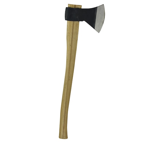 Hacha de acero carbono dureza 55rc con filo debastado y ojo cónico alargado Ideal para tareas de desbaste y corte en madera esta hacha brinda estabilidad y equilibrio, 3.5 Lb/80 cm