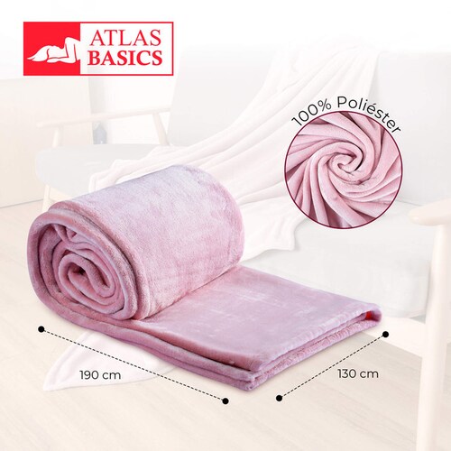 Edredón Matrimonial Spring Air + Almohada + Sabana + Frazada coral/ beige