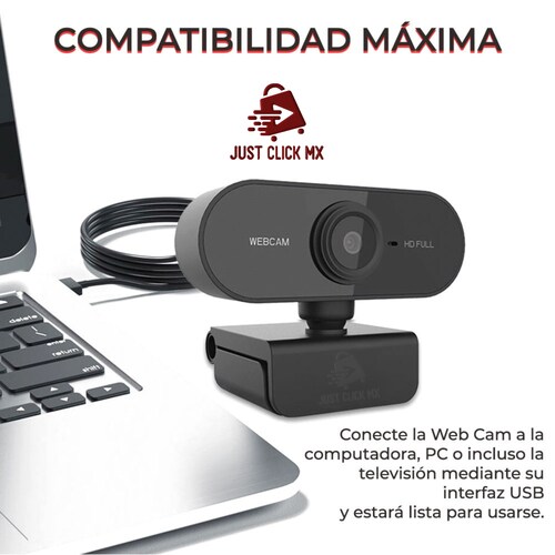 Cámara Web Full HD 1080P Con Micrófono y Video Para Videoconferencia.