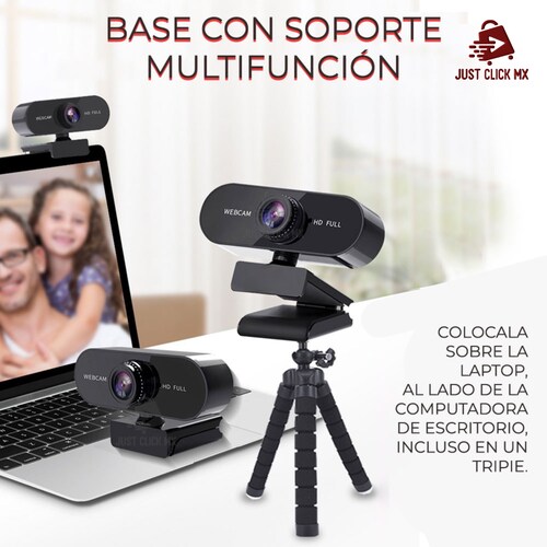 Cámara Web Full HD 1080P Con Micrófono y Video Para Videoconferencia.
