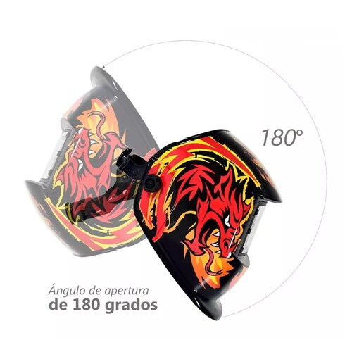 Careta De Soldar Uso Industrial Soldadura Electronica Dragon Furioso
