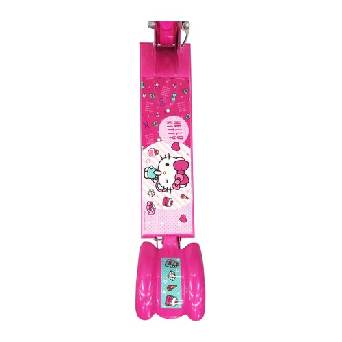 Scooter Patin del diablo para niños con luz Hello Kitty Rosa