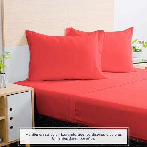 Edredón Spring Air King Size, Juego de sabanas, 2 almohadas + frazada