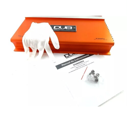 Amplificador Dub By Audiobahn 2400w 4ch Para Woofers Bocinas.