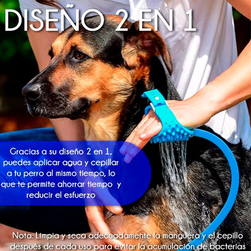 Guante De Baño Para Perro Con Manguera Ducha Limpieza .