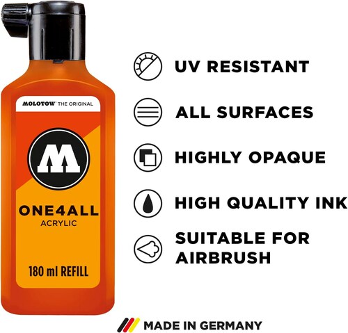 # 160 Pintura Acrílica Para Refill Molotow 180 Ml Signay Withe